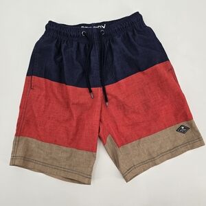 Sperry Color Block Boys Swim Trunks Size 7/8